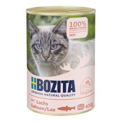Konservai katėms Bozita Cat paté paštetas su lašiša, 400g Konservai katėms Bozita Cat paté paštetas su lašiša, 400g