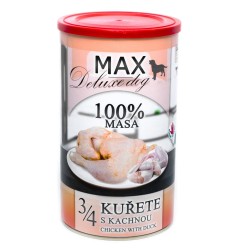 MAX Deluxe Dog 3/4 vištiena su anti skardine 1200 g MAX Deluxe Dog 3/4 vištiena su anti skardine 1200 g