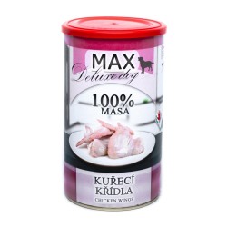 MAX Deluxe Dog vištienos sparneliai konservas 1200 g MAX Deluxe Dog vištienos sparneliai konservas 1200 g