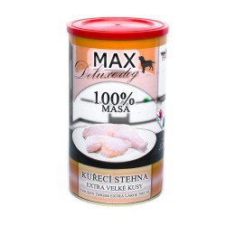 MAX Deluxe Dog vištienos šlaunys konservas 1200 g MAX Deluxe Dog vištienos šlaunys konservas 1200 g