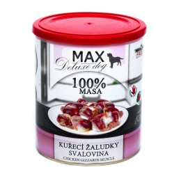 MAX Deluxe Dog vištienos skrandžiai - raumenys konservas 800 g MAX Deluxe Dog vištienos skrandžiai - raumenys konservas 800 g