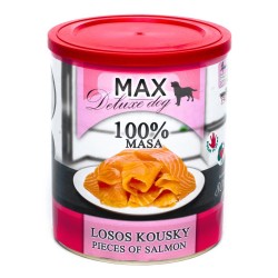 MAX Deluxe Dog lašiša gabaliukai konservas 800 g MAX Deluxe Dog lašiša gabaliukai konservas 800 g