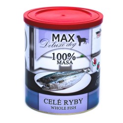 MAX Deluxe Dog visa žuvis konservas 800 g MAX Deluxe Dog visa žuvis konservas 800 g