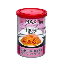 MAX Deluxe Dog lašiša gabaliukai konservas 400 g MAX Deluxe Dog lašiša gabaliukai konservas 400 g
