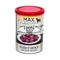 MAX Deluxe Dog vištienos širdelė konservas 400 g MAX Deluxe Dog vištienos širdelė konservas 400 g