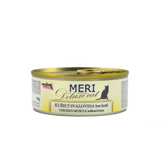 MERI Deluxe cat vištiena raumenys be kaulų konservai 100 g