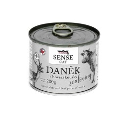FALCO SENSE cat pūdymas ir su jautiena raumenų konservas 200 g FALCO SENSE cat pūdymas ir su jautiena raumenų konservas 200 g
