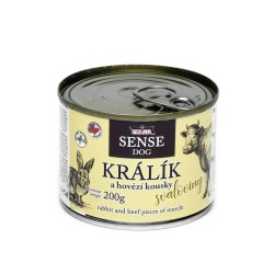 FALCO SENSE DOG triušiams ir su jautiena raumenų skardine 200 g FALCO SENSE DOG triušiams ir su jautiena raumenų skardine 200 g