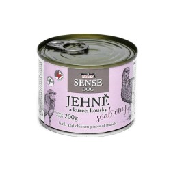 FALCO SENSE DOG ėriena ir vištiena raumenų skardine 200 g FALCO SENSE DOG ėriena ir vištiena raumenų skardine 200 g