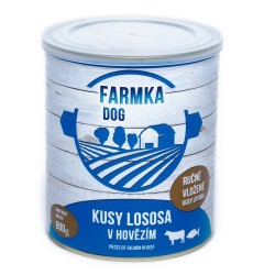 FARMKA dog su lašiša skardine 800 g FARMKA dog su lašiša skardine 800 g