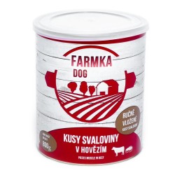 FARMKA dog su raumeniniu skardine 800 g FARMKA dog su raumeniniu skardine 800 g