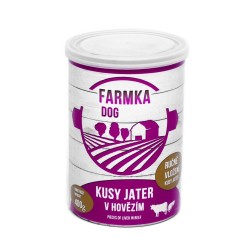 FARMKA dog su kepenomis skardine 400 g FARMKA dog su kepenomis skardine 400 g