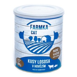 FARMKA cat su lašiša skardine 800 g FARMKA cat su lašiša skardine 800 g
