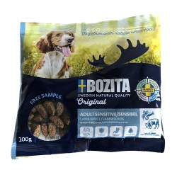 Mėginukas Bozita Dog Adult Sensitive Lamb jautriems šunims su ėriena, 100 g Mėginukas Bozita Dog Adult Sensitive Lamb jautriems šunims su ėriena, 100 g