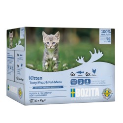 Konservai kačiukams Bozita Cat Kitten su mėsa ir žuvimi, 12x85g Konservai kačiukams Bozita Cat Kitten su mėsa ir žuvimi, 12x85g