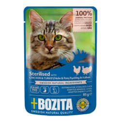 Konservai katėms Bozita Cat Sterilised su vištiena ir kalakutiena, 85 g Konservai katėms Bozita Cat Sterilised su vištiena ir kalakutiena, 85 g