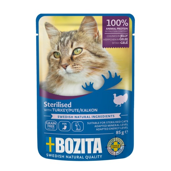 Konservai katėms Bozita Cat Sterilised su kalakutiena, 85g Konservai katėms Bozita Cat Sterilised su kalakutiena, 85g