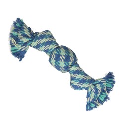Virvė žaislas XXL su mazgu švilpimas mėlyna 68 cm Virvė žaislas XXL su mazgu švilpimas mėlyna 68 cm