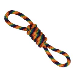 Virvė žaislas vaivorykštė aštuoni 58 cm