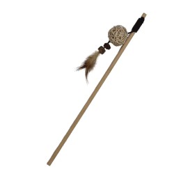 Meškerykotis dėlionė natūrali su rutuliuku 40 cm
