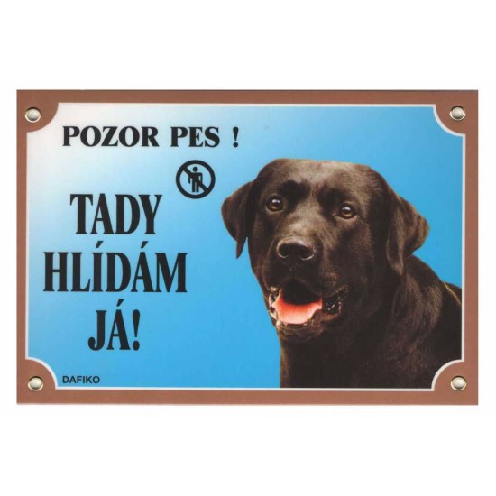 Ženklas Dafiko LABRADOR juodas