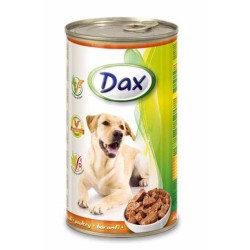 Dax dog gabaliukai paukštiena konservas 1240 g Dax dog gabaliukai paukštiena konservas 1240 g