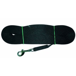 Bėgimo pavadėlis juodas plotis 20 mm ilgis 6 m