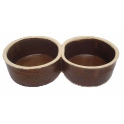 Dubenėlis keraminis dvigubas dubuo 2 x 0,5 l