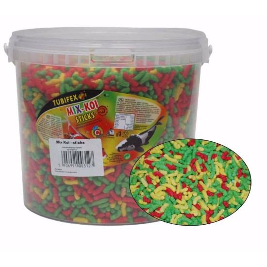 Maistas tvenkinio žuvims KOI MIX sticks 5 l