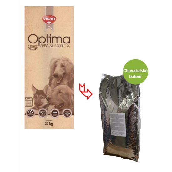 Sausas šunų maistas VISAN OPTIMA Adult Mini Chicken & Rice su vištiena ir ryžiais, 20 kg