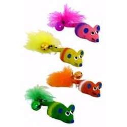 Pelė su varpeliu lateksas 11 cm