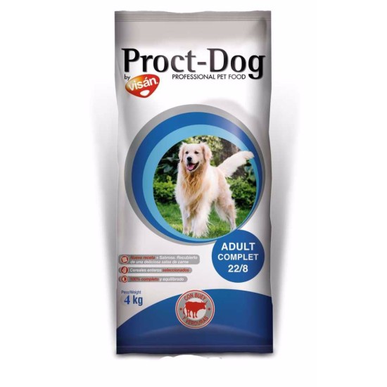 Sausas maistas šunims Proct-Dog Adult Complet su jautiena, 4 kg Sausas maistas šunims Proct-Dog Adult Complet su jautiena, 4 kg