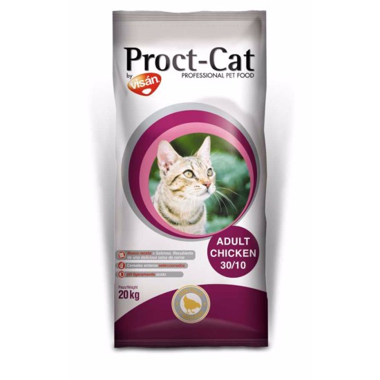 Sausas kačių maistas Proct-Cat Adult Chicken su vištiena, 20 kg