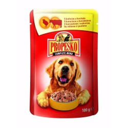 Konservai šunims PROPESKO Dog beef and chicken, pocket su jautiena ir vištiena, 100 g Konservai šunims PROPESKO Dog beef and chicken, pocket su jautiena ir vištiena, 100 g