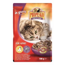 PROPESKO cat vištiena ir kepenys maišelyje 100 g PROPESKO cat vištiena ir kepenys maišelyje 100 g