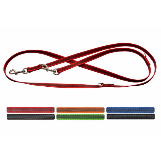 Pavadėlis dirželis perjungiamas su guminiu siūlu įvairūs dekorai 2 x 120/150/210 cm