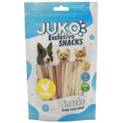 Skanėstai šunims JUKO Snacks Chicken sandwich su vištiena, 70 g Skanėstai šunims JUKO Snacks Chicken sandwich su vištiena, 70 g