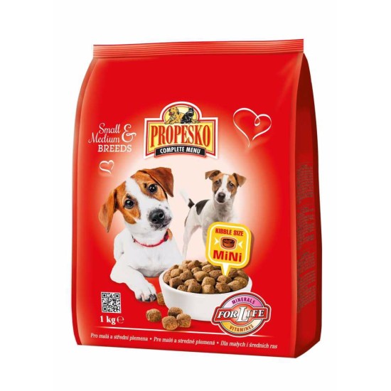 Sausas šunų maistas PROPESKO Dog Mini su paukštiena, 1 kg