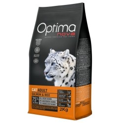 OPTIMA Nova cat Salmon & Rice sausas kačių maistas