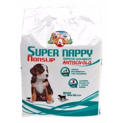 Vienkartinės palutės Super Nappy neslystančios 60 x 60 cm (10 vnt.)