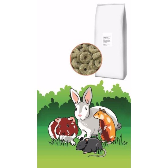 Liucernos žiedai triušiams ir graužikams 12 kg