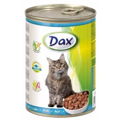 Dax cat žuvies gabaliukai konservas 415 g Dax cat žuvies gabaliukai konservas 415 g