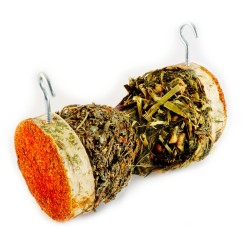 Kumpis-Stake natūrali šėrykla su žolėmis ir vaisiais - mini