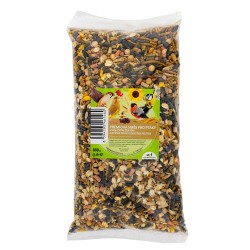 Mišinys paukščiams su miltų kirmėlėmis ir dviejų rūšių lajaus granulėmis, 800 g Mišinys paukščiams su miltų kirmėlėmis ir dviejų rūšių lajaus granulėmis, 800 g