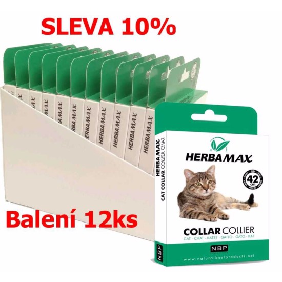 Herba Max Apykaklė Kačių atbaidanti apykaklė, 42 cm (12 vnt) NUOLAIDA 10 %