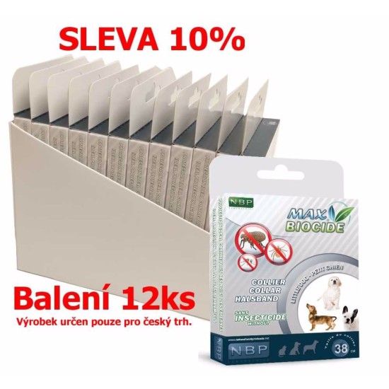 Max Biocidas Antkaklis Suniui atbaidantis antkaklis, šuo 38 cm (12 vnt) NUOLAIDA 10 % !CZ!