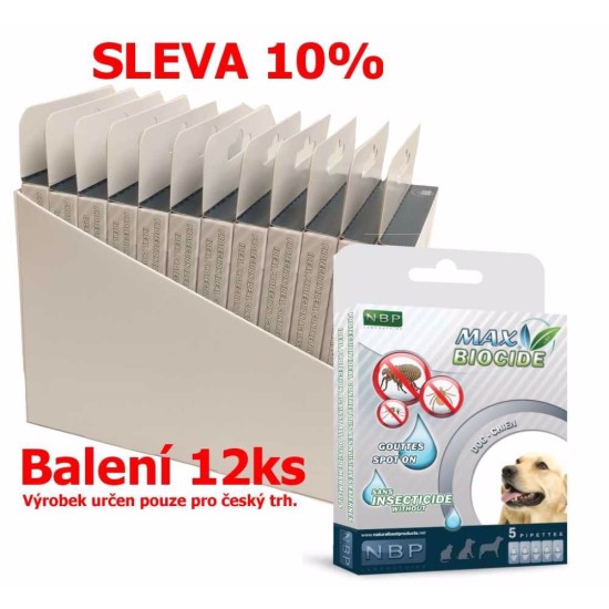 Max Biocidas Spot-on Dog repelentas kapsulės šuo 5 x 1 ml (12 vnt) NUOLAIDA 10 % !CZ!