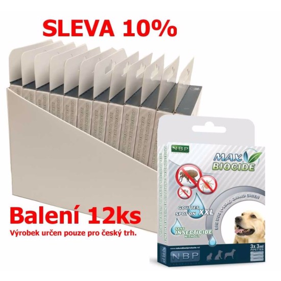 Max Biocidas Spot-on Dog XXL repelentų kapsulės, šuo 3 x 3 ml (12 vnt) NUOLAIDA 10 % !CZ!