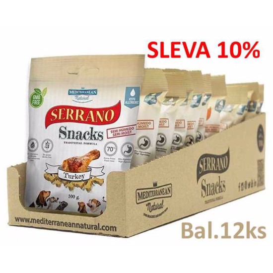 Serrano Snack Dog Kalakutas 100 g (12 vnt) NUOLAIDA 10 %