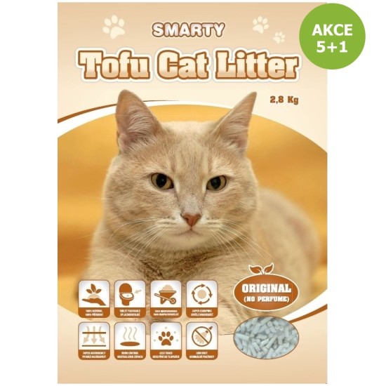 Smarty Tofu Cat vadas Original bekvapis kraikas 6 l AKCIJA 5 1 NEMOKAMAS Smarty Tofu Cat vadas Original bekvapis kraikas 6 l AKCIJA 5 1 NEMOKAMAS